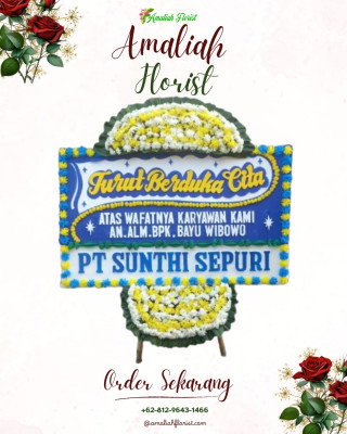 Papan Bunga Duka di Napan