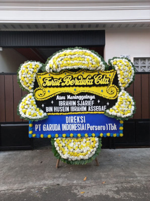 Papan Bunga Duka di Napan